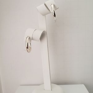 Small Silver Hoops Earrings